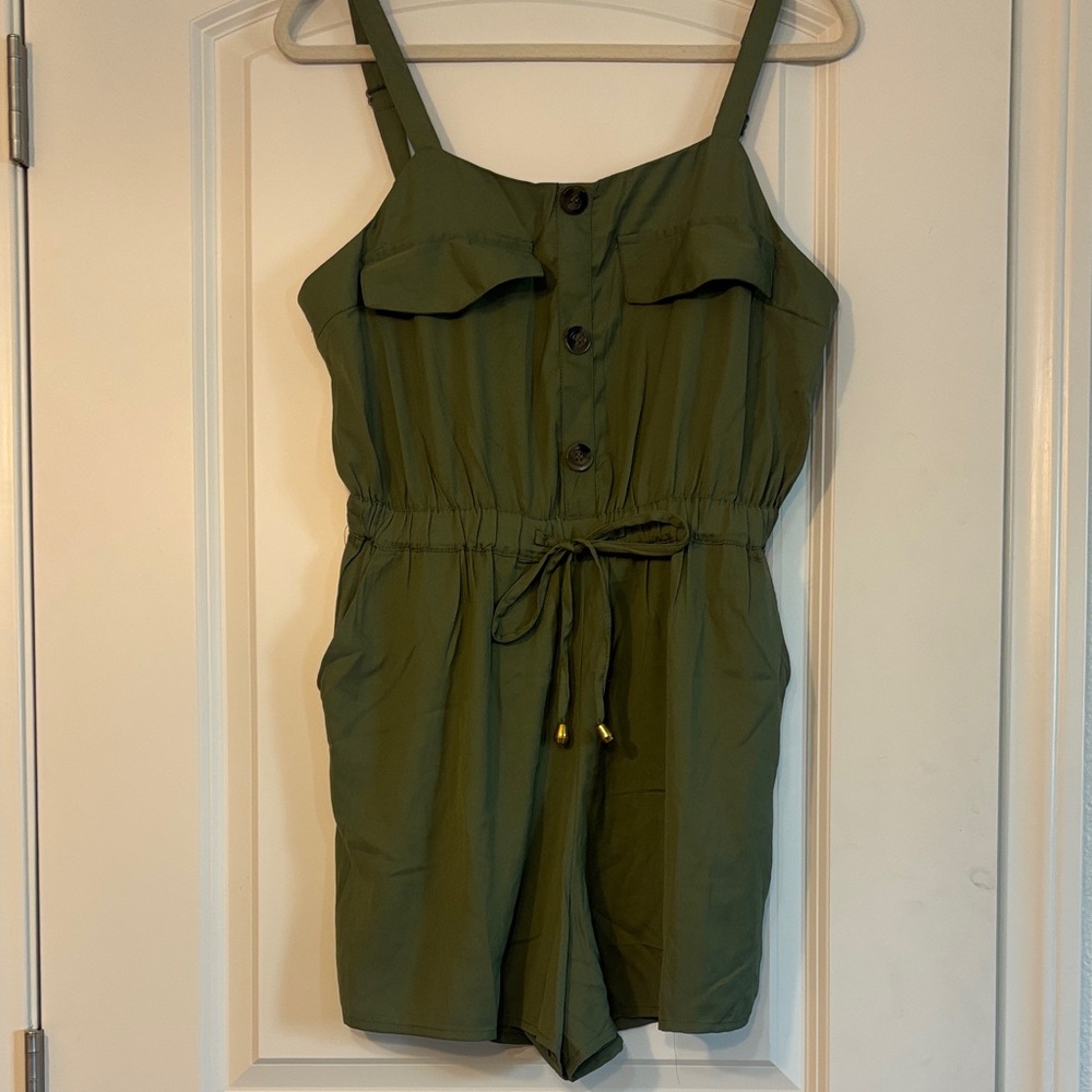 Olive Green Romper